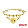 Pulsera de acero inoxidable con diseño de hueso de serpiente transfronterizo europeo y americano, regalo conmemorativo de vacaciones de la temporada de graduación, pulsera de acero de titanio con letras al por mayor