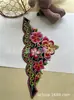 Estilo Étnico Exquisita Moda Triángulo Estilo Chino Bordado Pegamento Trasero Accesorios Accesorios Flor Pegable Decoraciones Parche de Tela