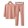 Traje de Ropa Interior Térmica de Seda para Niños Ropa y Pantalones de Otoño Pijama Base para Otoño e Invierno Ropa Interior Gruesa Antibacteriana Cubierta para Niños Medianos y Grandes