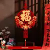 2026 Año Nuevo Carácter Rojo de la Fortuna al por Mayor Festival de Primavera Decoración de Sala de Estar Decoración Colgante Entrada de Año Nuevo Manzana Carácter de la Fortuna Colgante