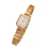 Relógio Quadrado Pequeno Retro Francês Jusmi para Mulheres, Conjunto de Relógio+Pulseira, Atacado Relógio de Quartzo Transfronteiriço