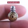 Nova pulseira de contas de Buda de cabeça de cabaça de três vias de liga bicolor de diamante de ponto de prata Xizang pulseira estrela lua bodhi cabeça de Buda de diamante