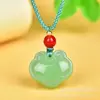 Pingente Fivela de Segurança de Aventurina Natural Estilo Casal Jadeita Jade Verde Aventurina Jade Sem Marca Pingente Atacado