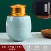 Geyao Cerâmica Selada Latas Grandes e Pequenas Latas de Chá Latas Domésticas para Armazenamento de Chá Latas de Dendrobium Officinale Tianqi Presentes do Festival do Meio Outono