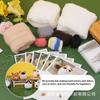 Fieltro de lana pincha transfronterizo nuevo paquete de material diy muñeca creativa hecha a mano animal pequeño Manual en inglés