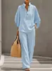 Novo conjunto de camisas femininas 2026, estilo urbano casual, cor sólida, disponível na TEMU e Amazon