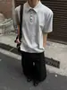 Camiseta de Manga Corta de Verano para Hombre con Cuello, Polo Estilo Negocios, Color Sólido Gris, Camisa Sencilla con Cuello, Fabricante Directo