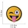 Pegatinas de Tela con Expresiones de Emoji Accesorios para Ropa Calcomanías Decorativas Parches Divertidos Serie de Insignias Redondas Lindas de Smiley