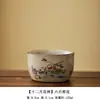 Taza de Té Kiln Ru Vintage Doce Dioses Florales Taza de Maestro Taza de Té Pintada a Mano Taza de Pétalos Taza Personal Taza de Té