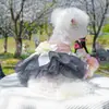 PETCIRCLE Ropa para Mascotas Perros Pequeños Cachorros Mascotas Lindas Temperamento Princesa Lujo Ligero Estilo Socialité Vestido de Novia Marilyn Monroe