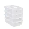 Caja de almacenamiento de escritorio, adecuada para uso doméstico y de oficina, almacenamiento multicapa, multifuncional, para organizar bloques de construcción y artículos varios, con compartimentos tipo cajón