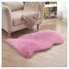 Alfombra transfronteriza felpa larga tapete de suelo forma de piel de oveja sintética dormitorio europeo y americano piso completo una pieza envío directo