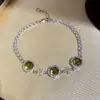 Pulsera Redonda Asimétrica de Circonita Super Brillante, Lujo Ligero, Moda de Alta Gama, Diseño Exquisito, Joyería de Nicho para Mujeres