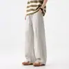 Pantalones Relajados de Lino Lyocell 2026 para Hombre, Pantalones Delgados de Pierna Ancha Curvos Primavera/Verano, Pantalones Casuales para Hombre