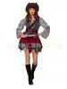 M-XL Fantasia de Pirata Feminina Retrô, Fantasia de Piratas do Caribe, Uniforme de Role-Playing, Fantasia para Performance de Palco de Halloween