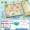 Dia das Crianças TikTok Taobao Dropshipping Educacional DIY Conjunto de Pulseira de Contas de Cristal Presente para Meninas Atacado