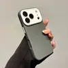 Capa de celular color-blocking com aspecto líquido adequada para Apple 17PROMAX moderna película de 16 lentes 11PRO/12 com toque de pele 15