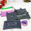 Bolsa para Gafas Color Mixto Patrón de Letras y Dibujos Animados Bolsillo con Cuerda Bolsas de Almacenamiento para Gafas de Miopía, Gafas de Sol, Joyería y Otros para Hombres y Mujeres