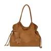 Bolso Tote Melanoid para Viajar para Mujer 2026 Nuevo Otoño Retro Gamuza Felpa Bolso de Hombro Único Gran Capacidad Bolso de Axila