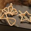 Pinza para el pelo de estilo coreano con lazo de perlas completas, corona de estrella de cinco puntas, corazón, clip lateral, accesorios para el pelo, clip de rana, venta al por mayor