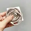 Anillo liso estilo coreano Diadema de cabeza gruesa Color café Base básica Banda elástica alta para el cabello Sarja No daña el cabello Banda simple para el cabello Accesorios para el cabello