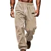 Wish Transfronteiriço Amazon Comércio Exterior Calça Casual para Homens 2026 Venda Quente Calça de Moletom Esportiva Solta Tendência Versátil Longa