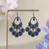 Nuevos Pendientes Étnicos Bohemios Huecos Tallados en Forma de Gota de Agua, Pendientes de Moda Estilo Retro de Verano para Vacaciones