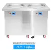 Máquina Freidora de Helado Comercial de Venta Directa Shuangchi, Máquina Freidora de Yogur de Calentamiento Eléctrico de Gran Capacidad, Equipo para Puesto de Porridge de Hielo, Rollos de Hielo al Por Mayor