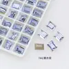 Dongzhou Diamante Cristal Morado Lavanda Para Uñas Boutique de Diamantes Fondo Puntiagudo Cristal K9 Mariposa Popular en Internet Accesorios Populares para Uñas