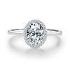 MODIAN MODIAN anel de proposta de ovo de pombo em prata de lei s925 anel de casamento com diamante moda europeia e americana luxo Anel de alto padrão para mulheres