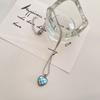 Collar Colgante Estilo Japonés y Coreano de Ajedrez y Cartas para Mujer Nicho Dulce Fresco Ins Cadena para Clavícula de Celebridad de Cyberpunk Cadena Distintiva para Suéter