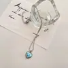Estilo Japonés y Coreano ins Tendencia Dulce Personalidad Color Amor Collar Estilo Frío Dulce Tablero de Ajedrez Cuadros Cadena de Bolas Cadena de Clavícula