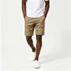 Comercio Electrónico Transfronterizo Verano Casual Pantalones de Cinco Puntos para Hombre Retro Americano Moderno Ajustados Versátiles Color Sólido Cargo Pantalones de Cinco Puntos