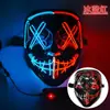 Amazon El Máscara de Halloween Luz Fría LED Luminosa Negra Forma de V Danza Fantasma Luz Fría En Stock