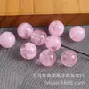 Cuentas Redondas Acrílicas de Dos Tonos Degradado de 8-14 mm con Agujero Recto, Cuentas Sueltas para Manualidades Hechas a Mano, Cadena para Teléfono, Accesorios de Pulsera