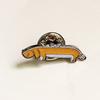 Broche de metal para perro mascota de venta caliente, insignia para ropa y sombrero, aleación, accesorios para amantes de los animales, una generación de punto