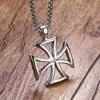 Huajie Venta Caliente Transfronteriza Europea y Americana Colgante de Cruz Hueca Cadena de Suéter para Hombre de Aleación Moda Callejera Joyería