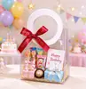 Bolsas de Tote de PVC en Stock Transparentes Bolsas de Plástico para Dulces de Boda Bolsas para Recuerdos de Fiesta Bolsas de Regalo Láser Ins Hechas a Medida