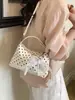 Nuevo bolso de mano cruzado para mujer con diseño único de lazo y lunares, bolso tipo almohada de moda con un toque de alta gama, de un solo hombro y cruzado