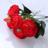 Estilo europeu transfronteiriço simulação peônia buquê de flores decoração de flores falsas casa sala de estar mesa arranjo de flores decoração simulação flor atacado