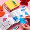Bolsa de material para grullas de papel de origami de 7 cm, hecha a mano, para niños, hecha a mano, para guardería