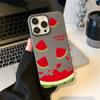 Funda para teléfono móvil Apple 16PROMAX con diseño de sandía de verano, compatible con iPhone 15, carcasa blanda esmerilada de 14 pulgadas y 13 pulgadas, diseño creativo de nicho de 12 pulgadas.
