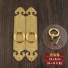 Tirador antiguo chino de cobre puro, tirador recto para puerta de gabinete, tirador de cobre Luca-making Treasure, herrajes para muebles, accesorios de cobre
