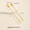 Cenbao Corrente de Extensão para Colar de Pérolas em Ouro 18K Acessórios DIY com Fecho Lagosta Pulseira Caseira Tornozeleira Corrente de Cauda Corrente de Extensão