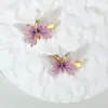 Grampo de cabelo de arco de super fada com asas de borboleta em movimento grampo de cabelo quebrado grampo de cabelo inteligente tridimensional infantil sem ferimentos no cabelo