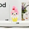 Chaveiro Sanrio Cone Doce Pingente Boneca Chaveiro Sapo Acessórios Caixa Surpresa Arqueológica Máquina de Bonecas Caixa Surpresa de Boneca