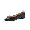 ZHR Zapatos Elegantes de Boca Baja de una Sola Capa 2023 Nuevo Estilo Estilo Occidental Planos de una Sola Capa Slip-on Zapatos Perezosos para Viajar Combinan con Todo Zapatos para Mujer