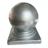 Capitel Decorativo de Ferro Forjado para Coluna Guarda-corpo Bola Decorativa para Capitel Capitel Quadrado para Coluna Cabeça de Poste de Cerca Bola Oca de Ferro Estampada Acessórios Galvanizados