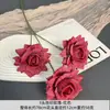 Materiales Florales Rojos, Decoraciones con Flores Artificiales, Decoraciones de Boda, Arreglos para Mesa de Comedor de Sala, Ramos, Exhibiciones de Flores Falsas, Arte Floral