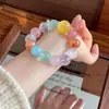 Pulsera de Cristal con Cuentas Grandes Pulsera de Color Dopamina Joyería DIY Oferta Especial